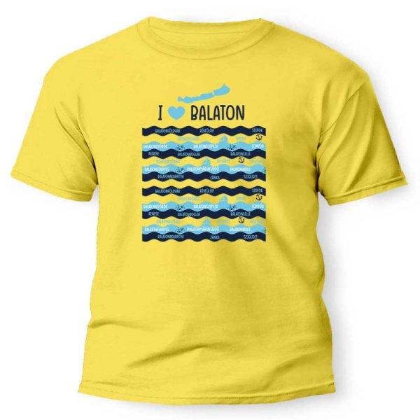 Balatonos póló több színben, I love Balaton