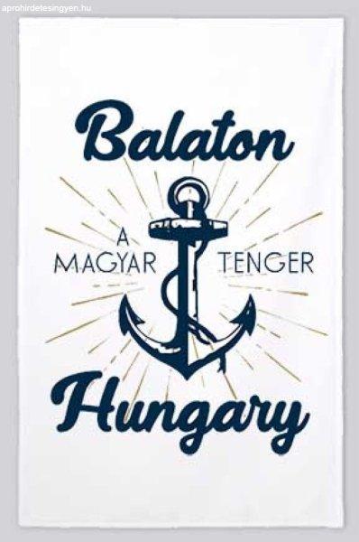 Balatonos kéztörlő, konyharuha, Balaton, a magyar tenger