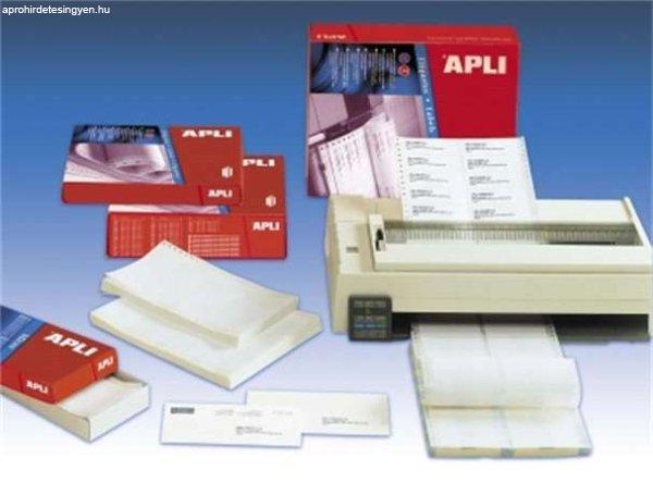 APLI Etikett, mátrixnyomtatókhoz, 2 pályás, 88,9x36 mm, APLI, 8000
etikett/csomag