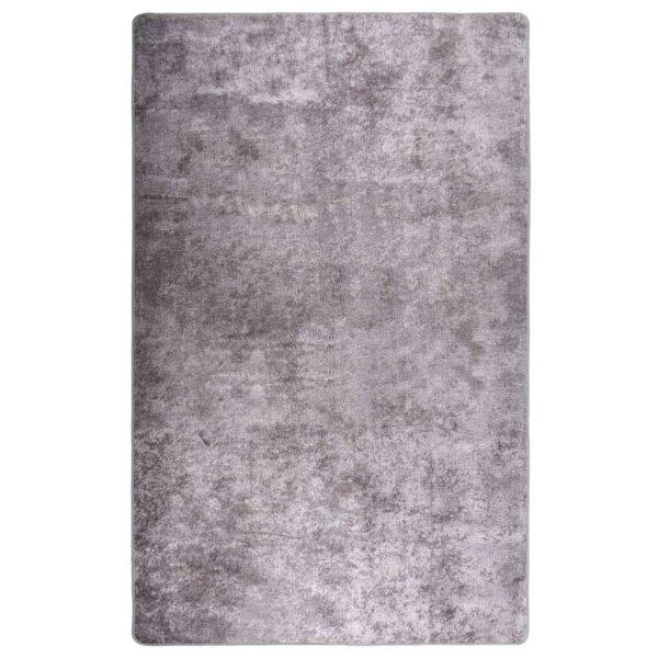 vidaXL szürke csúszásmentes mosható szőnyeg 160 x 230 cm