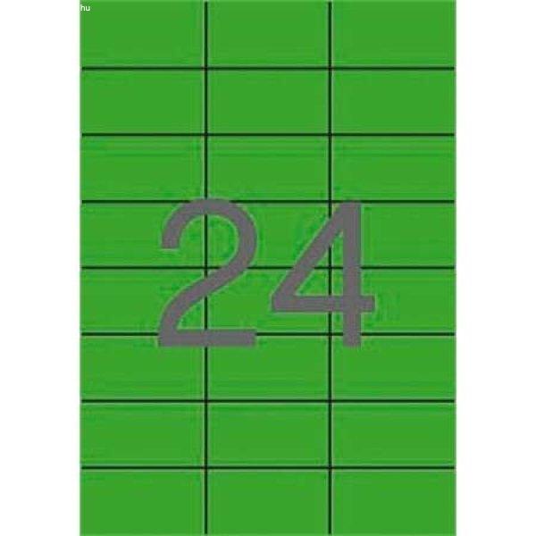 APLI 70x37 mm zöld Etikett (100 lap)