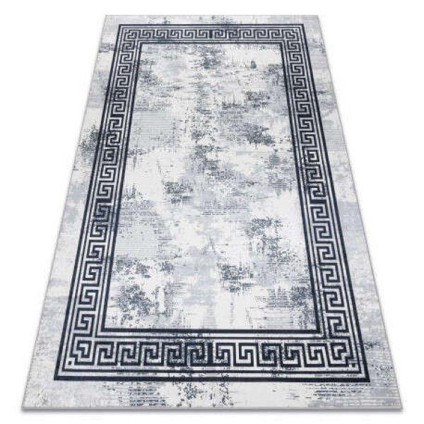 ANDRE 1189 mosható szőnyeg Márvány, görög csúszásgátló - fekete /
fehér 120x170 cm