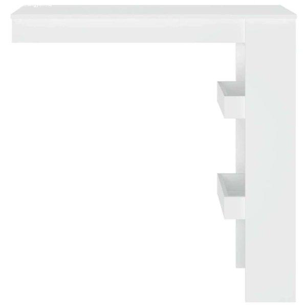 Fehér színű szerelt fa fali bárasztal 102x45x103,5 cm