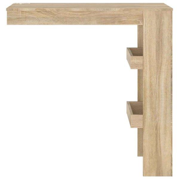 Sonoma-tölgyszínű szerelt fa fali bárasztal 102x45x103,5 cm
