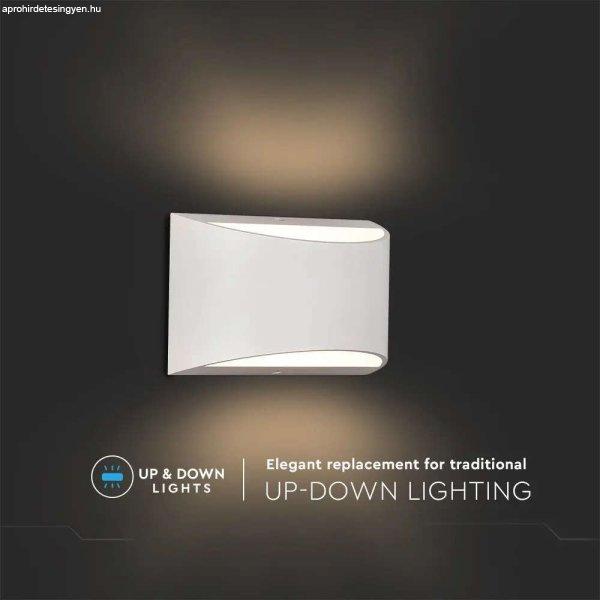 V-TAC 9W kültéri fehér fali LED lámpa természetes fehér - SKU 218683