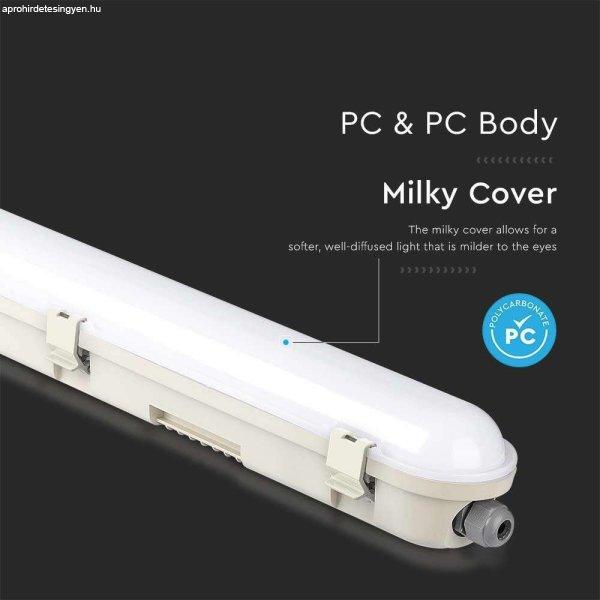 V-TAC LED lámpa 120cm 60W IP65 természetes fehér, 120 Lm/W (M-széria) - SKU
20473