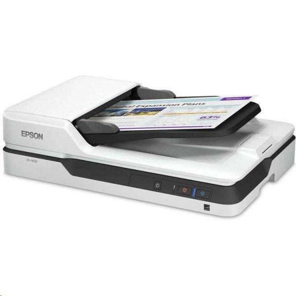 Epson DS-1630 szkenner, A4 méret, síkágyas típus, szkennelési sebesség: 25
lap/perc fekete-fehér színes, optikai felbontás 600x600dpi, ADF 50 oldal,
kétoldalas, CCD érzékelő, szoftver : Epson