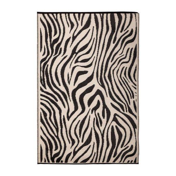 Zebra mintás kétoldalú kültéri szőnyeg, 242 x 150 cm