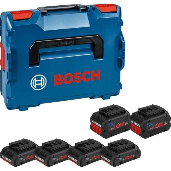Bosch 1600A02A2T Professional ProCORE18V Akkumulátor készlet (4x 4Ah Akku + 2x
8Ah Akku)