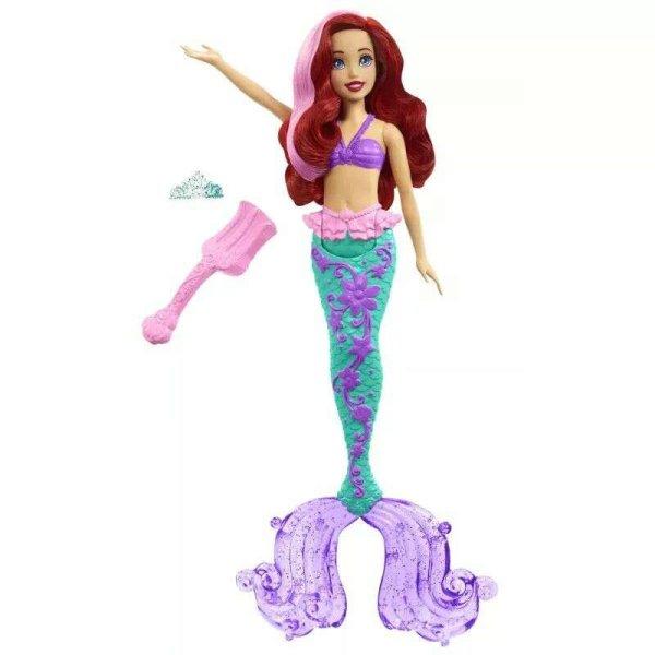 Mattel Disney hercegnők: Ariel baba színváltós hajjal és uszonnyal