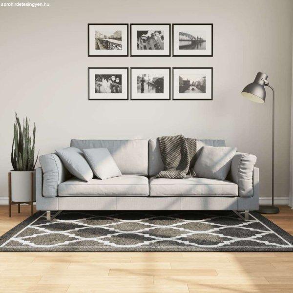 vidaXL fekete-fehér mosható csúszásgátló szőnyeg 120 x 180 cm