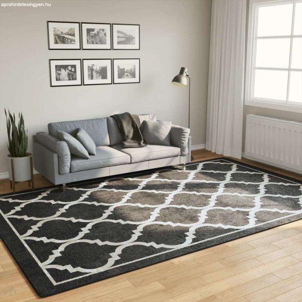 vidaXL fekete-fehér mosható csúszásgátló szőnyeg 190 x 300 cm
