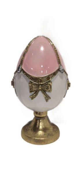 Faberge tojás rózsaszín-arany 20cm