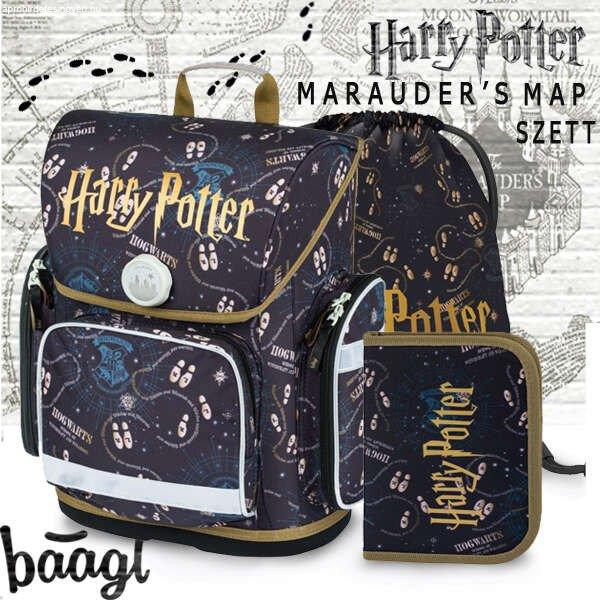BAAGL Harry Potter iskolatáska SZETT Fidlock csatos - Marauders' Map