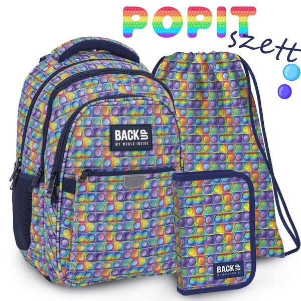 BackUp ergonomikus iskolatáska hátizsák SZETT - POP-IT