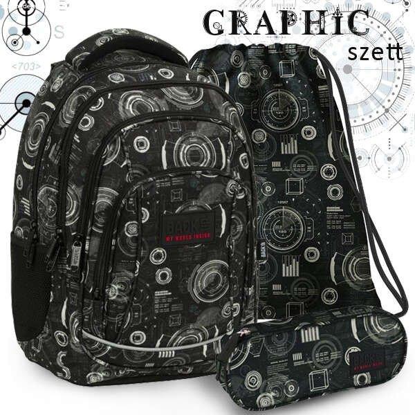BackUp iskolatáska hátizsák SZETT - Graphic