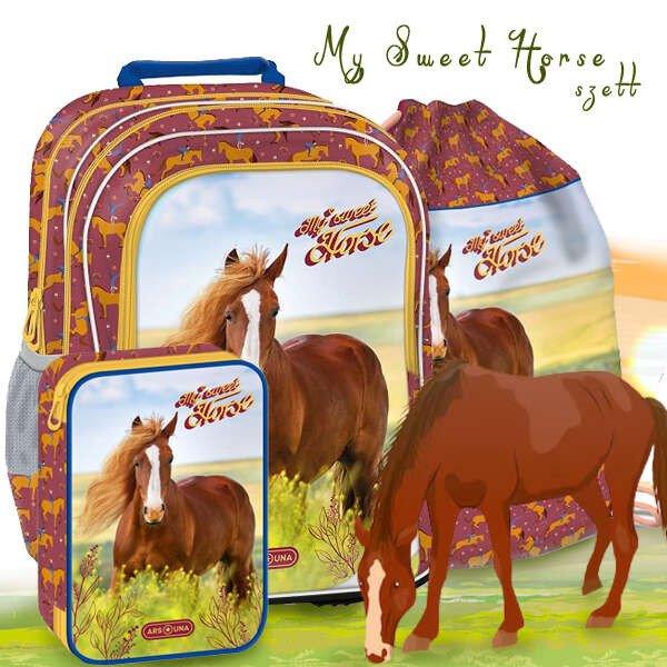 Ars Una lovas iskolatáska, hátizsák SZETT - My Sweet Horse