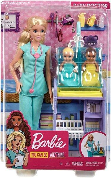Barbie karrier szett gyermekorvos babával