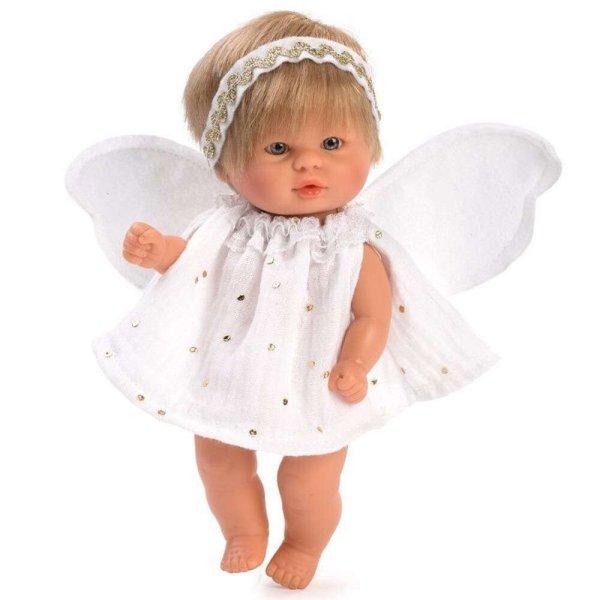 Bomboncin baba angyalruhával és szárnyakkal 20cm