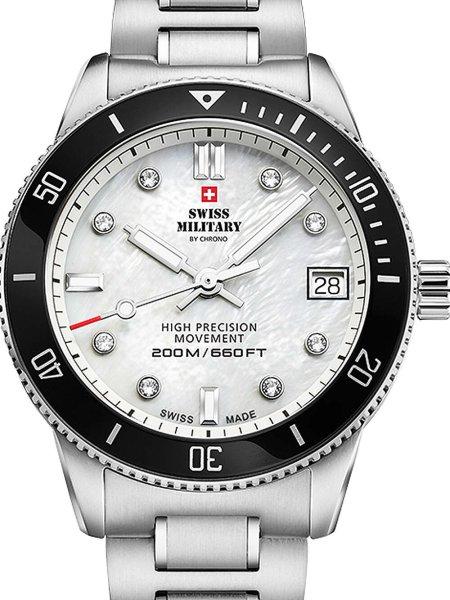 Swiss Military SM34089.03 Diver Ladies Watch 37mm 20ATM