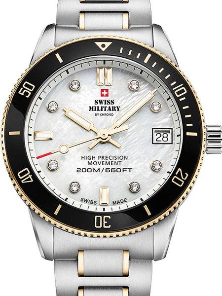 Swiss Military SM34089.04 Diver Ladies Watch 37mm 20ATM
