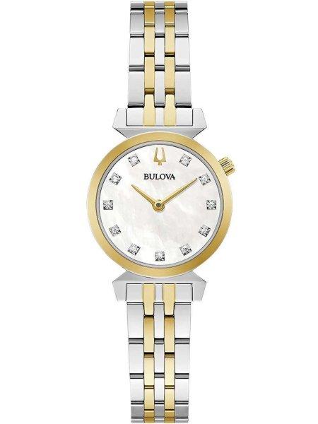 Bulova 98P202 Regatta diamond watch (11) ladies 24mm 3ATM