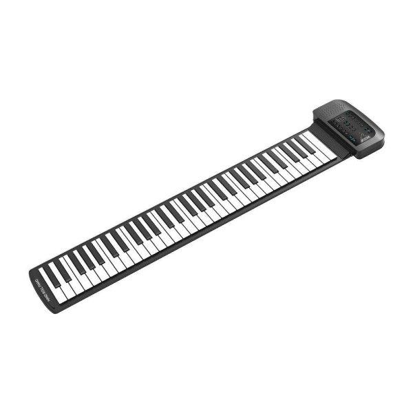 MaGeCa 61 billentyűs multifunkciós összecsukható zongora, Hordozható
kialakítás, Felvételi funkció, 128 hangszín, 128 ritmus, 14 demo dal,
Beépített hangszóró, MIDI kimenet, Fekete színű