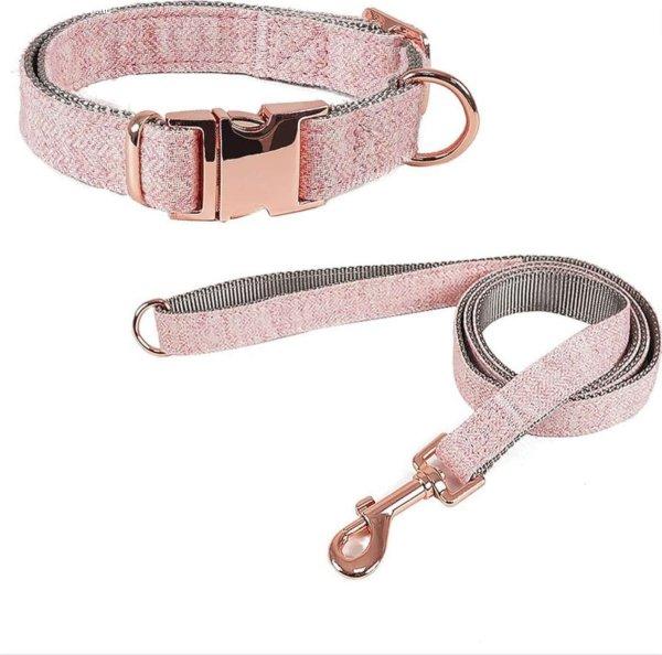 1,25m kutya póráz nyakörv szett, alkalmi stílus, prémium anyagok,
állítható nyakkerület 45-65 cm, L, rózsaszín