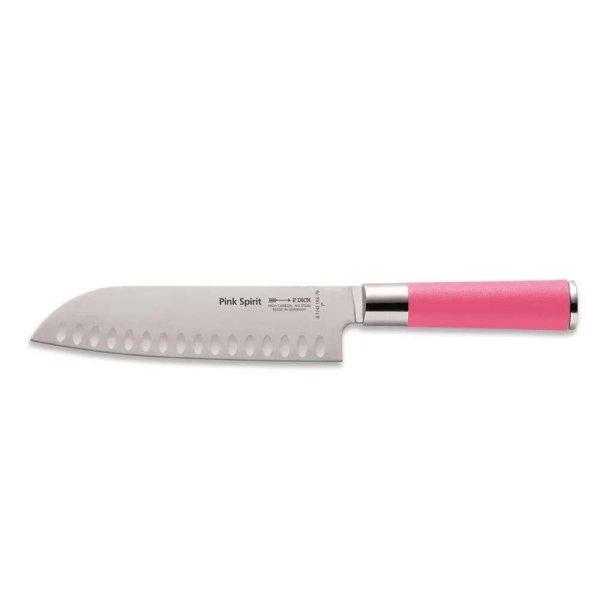 DICK Pink Spirit santoku kés, barázdált pengével (18 cm) - 8174218-2-K-79
