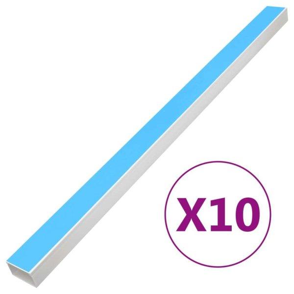 vidaXL öntapadós PVC kábelcsatorna 100 x 40 mm 10 m