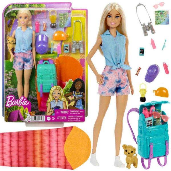 Barbie Malibu kempingező utazó baba + kiegészítők HDF73