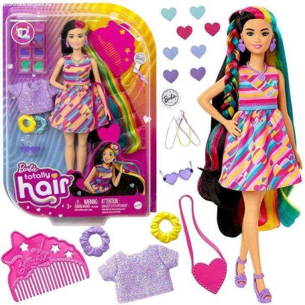 Barbie Totally Hair baba Színes haj kiegészítők szívek HCM90