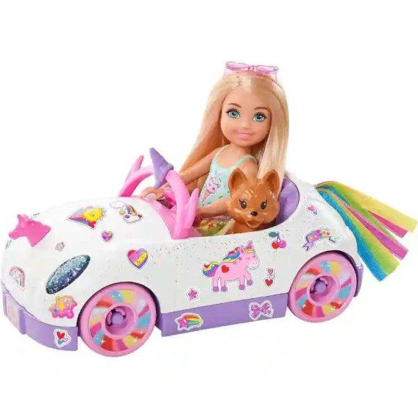 Mattel Barbie Chelsea baba unikornis kabriója
