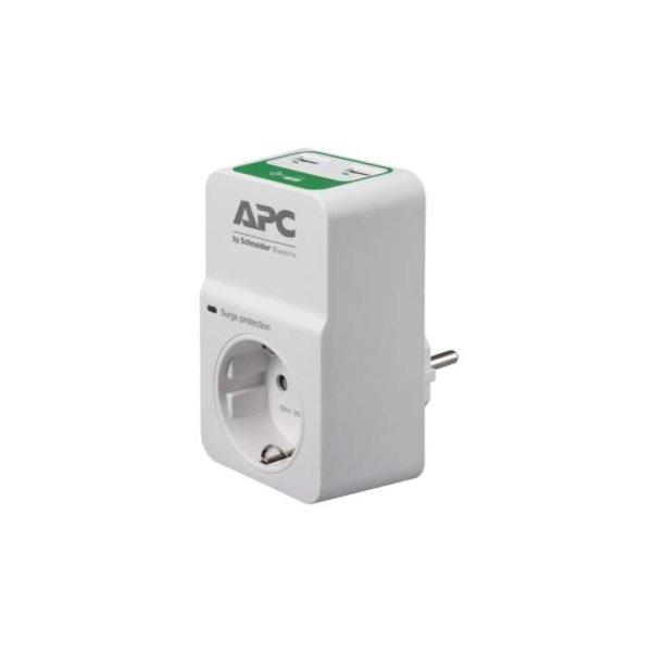 APC PM1WU2-FR túlfeszültségvédő Fehér 1 AC kimenet(ek) 230 V (PM1WU2-FR)