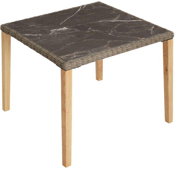 Rattan asztal Taranto 93,5x93,5x75 cm