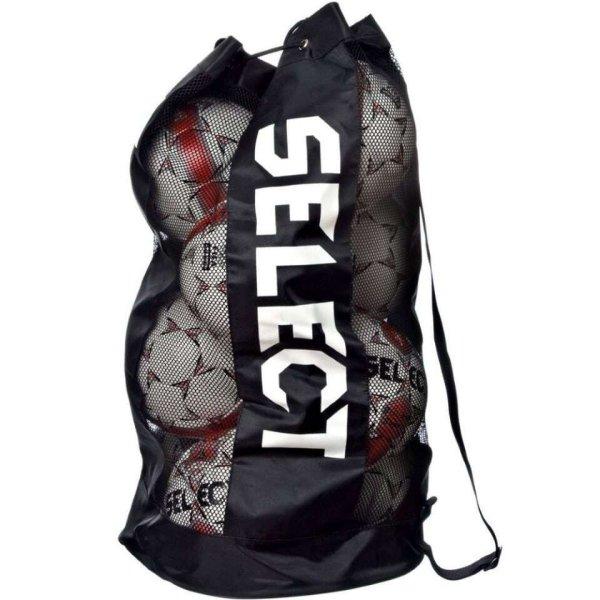 Választható táska futballlabdákhoz, fekete, 10-12 labda befogadására
alkalmas