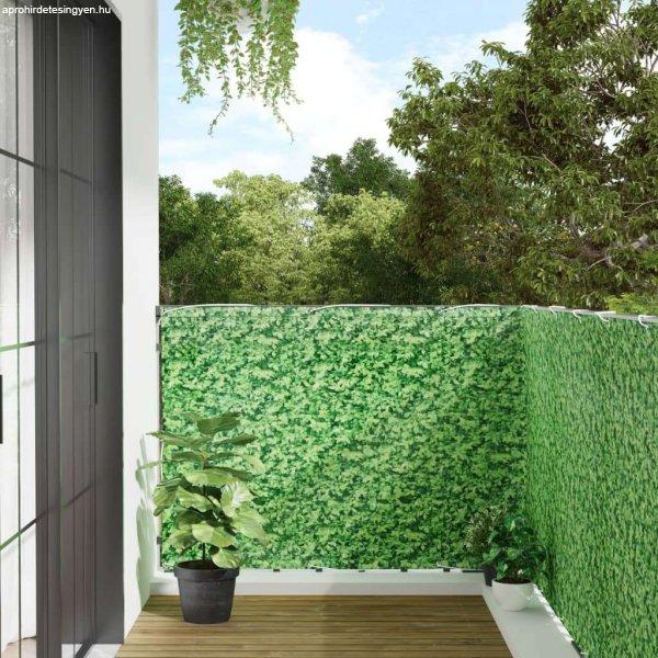 vidaXL zöld növénymintás PVC kerti belátás elleni paraván 300x120 cm
