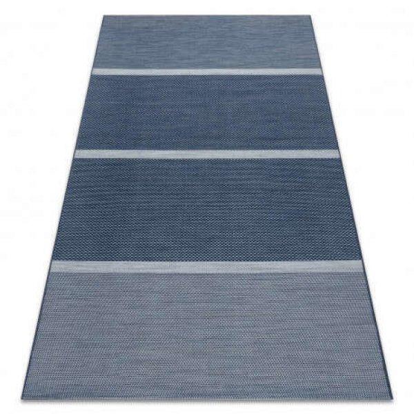 Fonott sizal color szőnyeg 47011/309 Csíkok Kék 80x150 cm