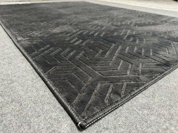 HIL Dinar antracit modern szőnyeg 120x170cm-csúszásmentes hátoldallal