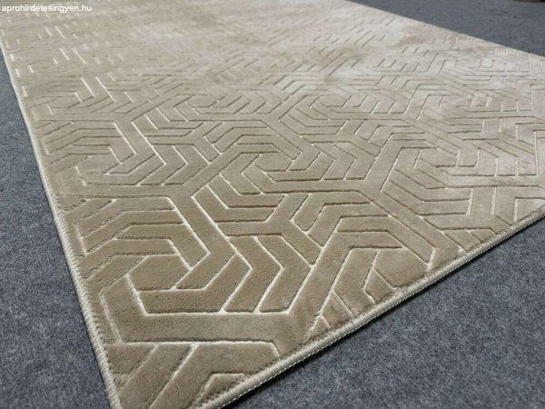 HIL Dinar bézs modern szőnyeg 150x220cm-csúszásmentes hátoldallal
