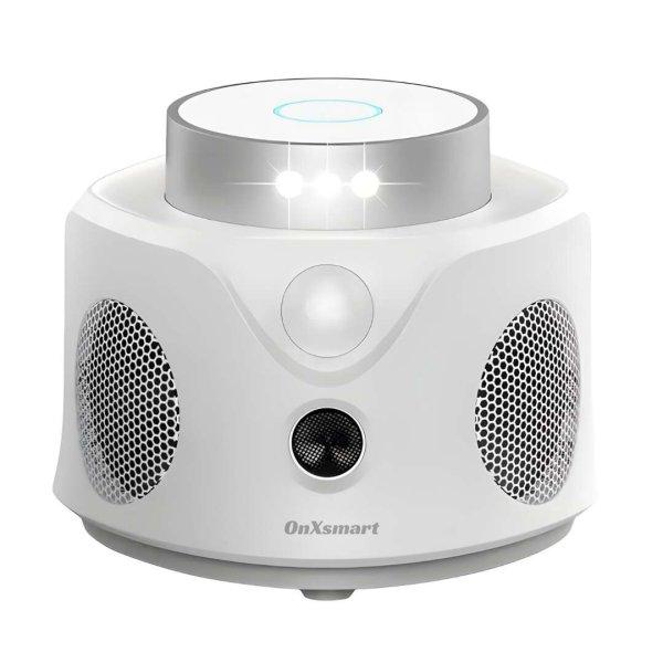 Ultrahangos rágcsálóirtó készülék OnXsmart®, patkányok elleni védelem,
360 fokos lefedettség, 3 felhasználási mód, akár 120 m2, 9 villogó LED
érzékelővel, dugaszolás