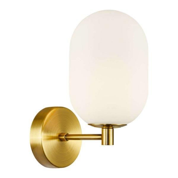 Opál üvegbúrás fali lámpa arany Milagro Alias Gold (ML0319) 1xE14