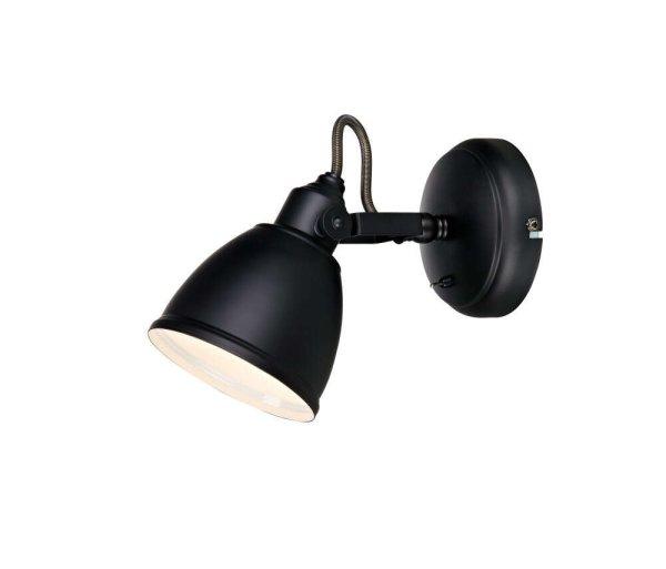 Markslöjd FJALLBACKA fekete beltéri fali lámpa (MS-105814)