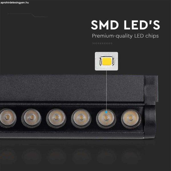 V-TAC dönthető 12W spot LED lámpatest Slim 48V mágneses sínhez, hideg
fehér - SKU 10262