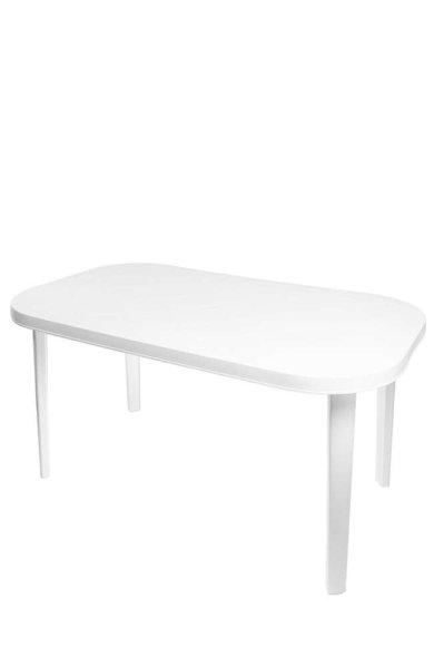 Flair Duna Kerti ovális asztal - Fehér