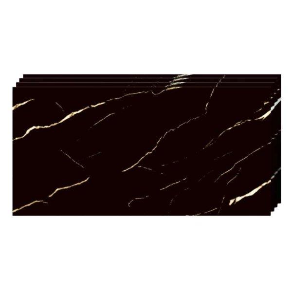 20 db Tapetoo® márványutánzat öntapadós tapéta, vízálló, modern
dizájn, könnyen felszerelhető, erős ragasztó, 2 mm vastag, 3,6
négyzetméteres lefedettség, 30 x 60 cm, fekete