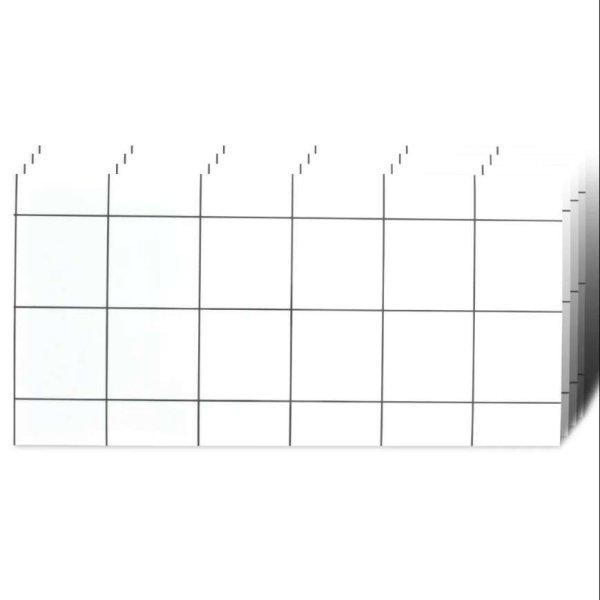 30 db Tapetoo® márványutánzat öntapadós tapéta, vízálló, modern
dizájn, erős ragasztó, 2 mm vastag, 5,4 m² lefedettség, 30 x 60 cm,
fehér/fekete csíkok