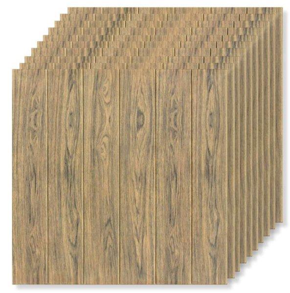 20 db tapétalap készlet, Tapetoo ​​Home Decor®, barna fa, 70 x 70 cm, 2,5
mm, 9,8 négyzetméter