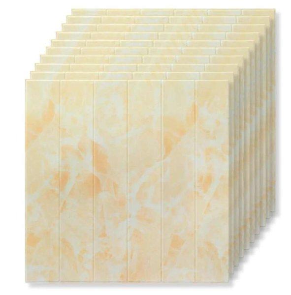 20 db tapétalap készlet, Tapetoo ​​Home Decor®, sárga NV-PN, 70 x 70 cm,
2,5 mm, 9,8 négyzetméter