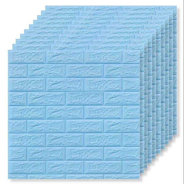 Tapetoo ​​Home Decor® 20 x 3D tapéta csempe készlet, kék, 70 x 77 cm,
2,5 mm, 10,6 négyzetméter
